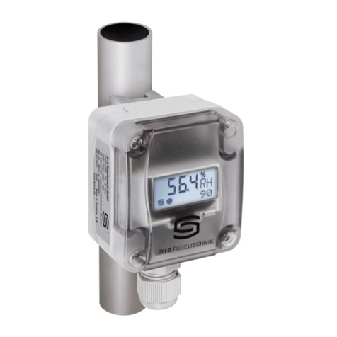 S+S Regeltechnik HYGRASREG TW Operating Instructions, Mounting & Installation S+S Regeltechnik HYGRASREG TW Operating Instructions, Mounting & Installation