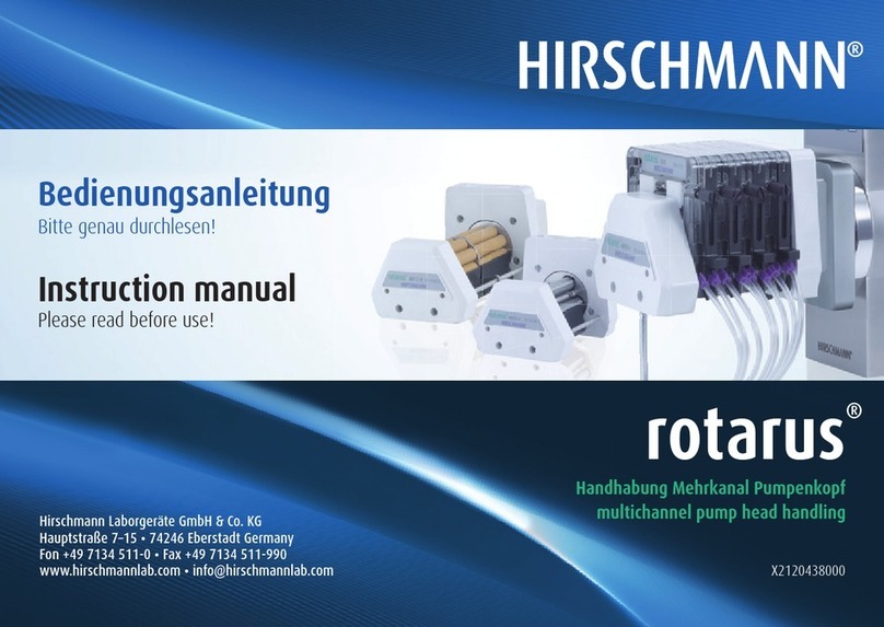 Hirschmann Laborgeräte rotarus instruction manual