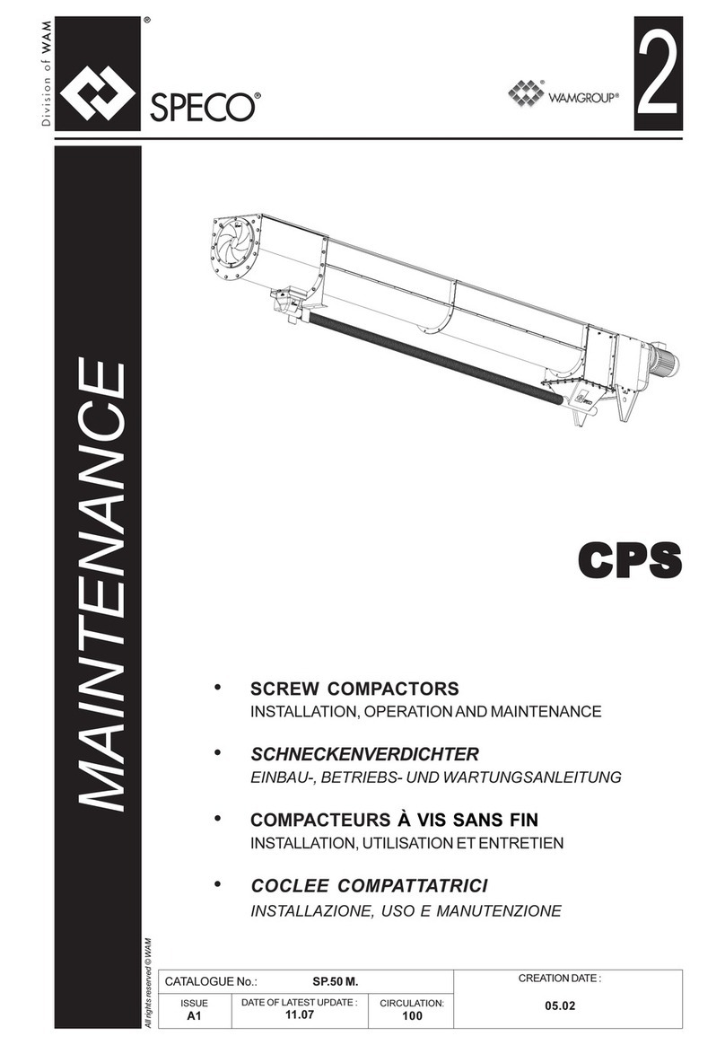 WAMGROUP SPECO CPS 200 Installation, operation and maintanance