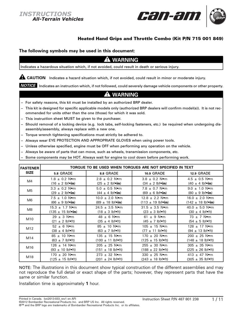 BRP can-am 715 001 849 instructions