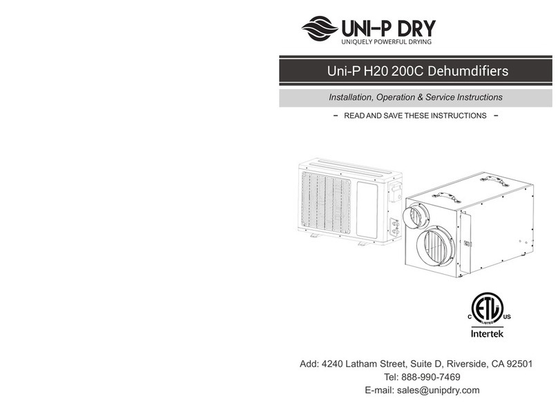 Uni-P Dry H20 200C Installation, operation & service instructions