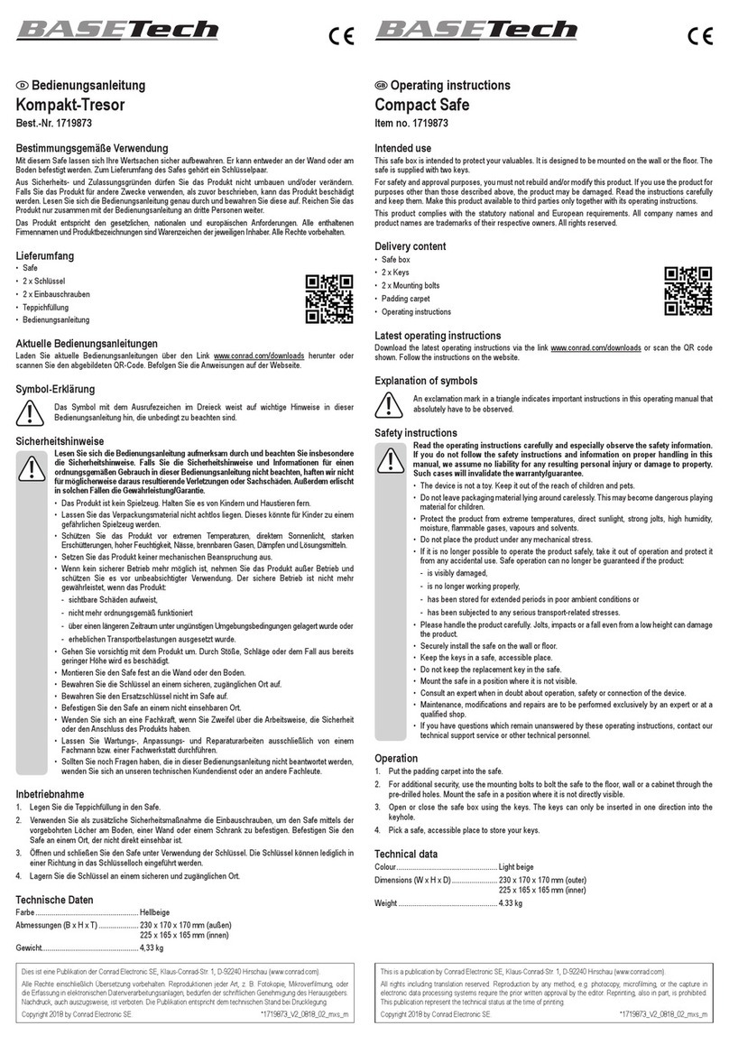 BASETech 1719873 User manual