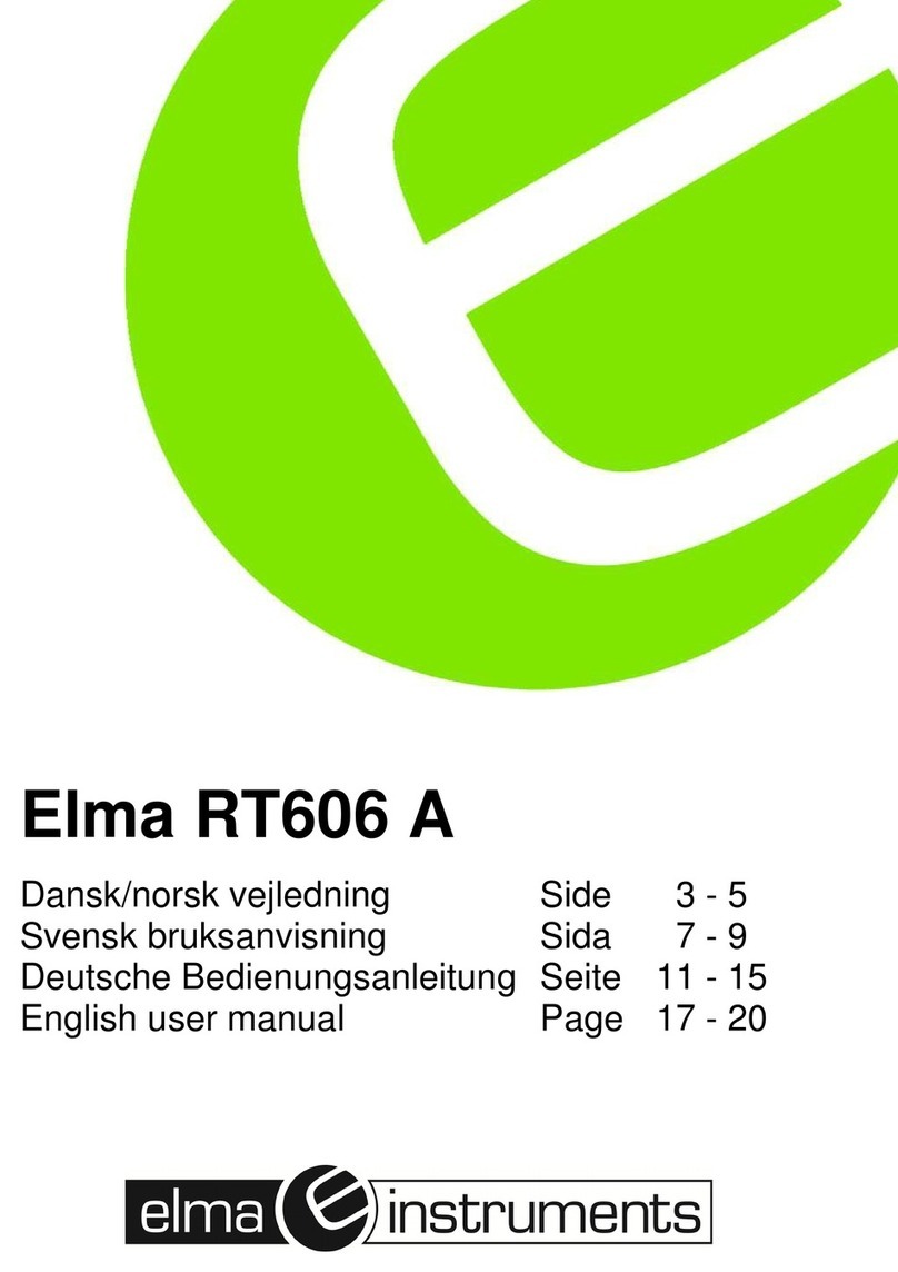 Elma Instruments RT606 A User manual