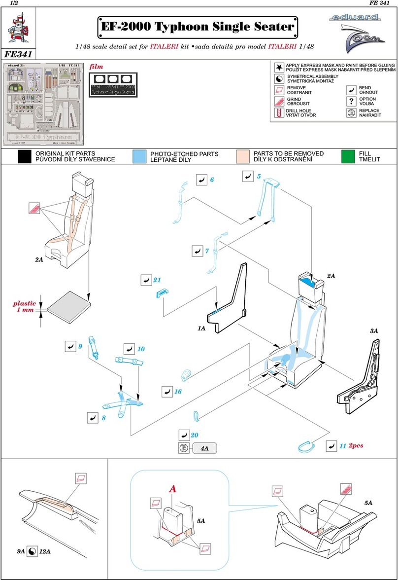 Eduard ZOOM FE341 instruction sheet