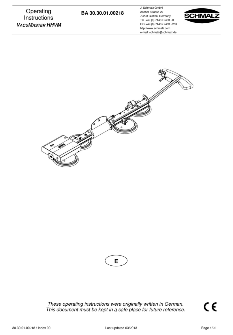 Schmalz VACUMASTER HHVM operating instructions