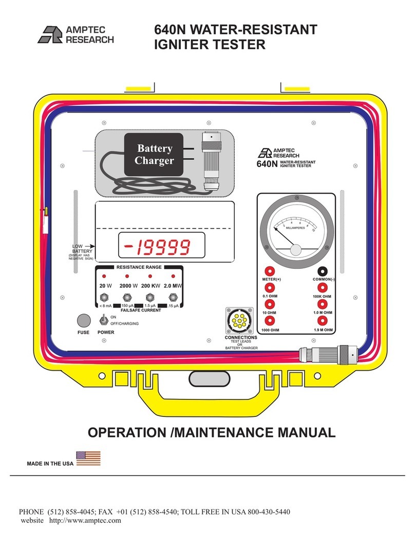 Amptec Research 640N Operation & maintenance manual Amptec Research 640N Operation & maintenance manual