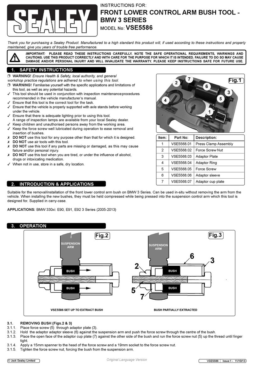 Sealey VSE5586 User manual