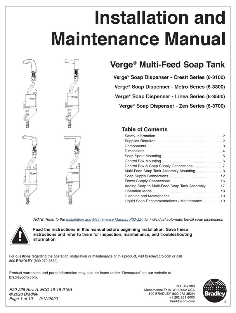 Bradley Verge Crestt Series Installation and maintenance manual