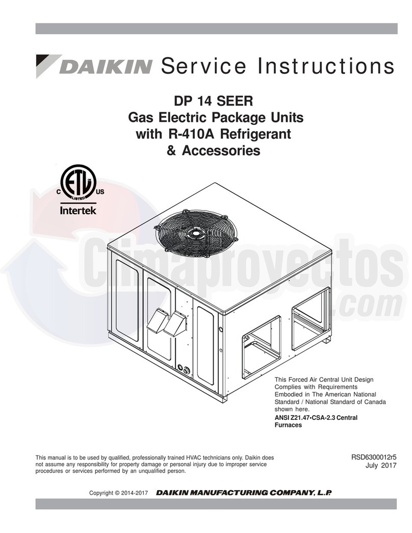 Daikin DP 14 Service instructions