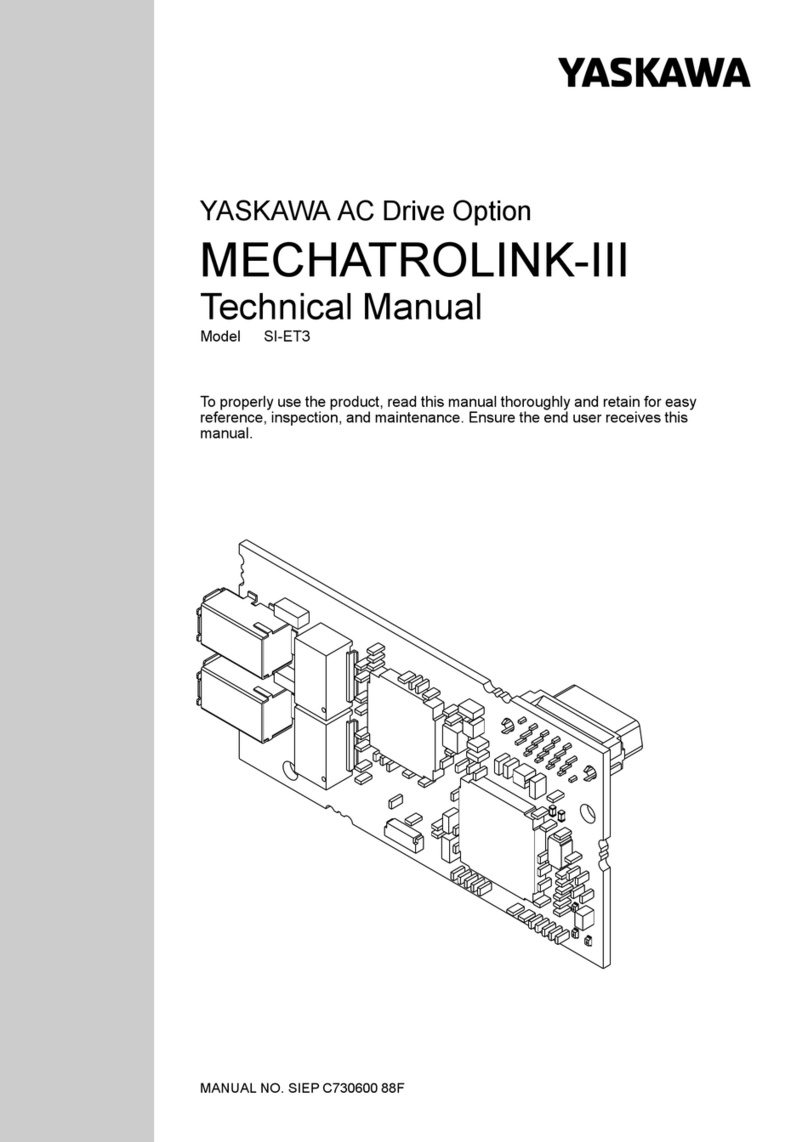 YASKAWA SI-ET3 User manual YASKAWA SI-ET3 User manual
