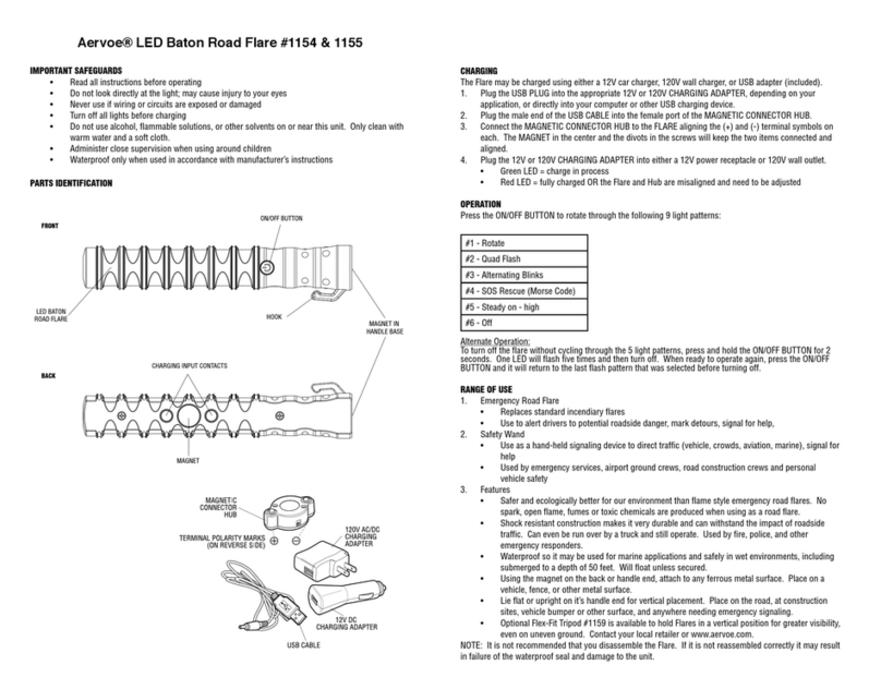 Aervoe 1154 operating instructions