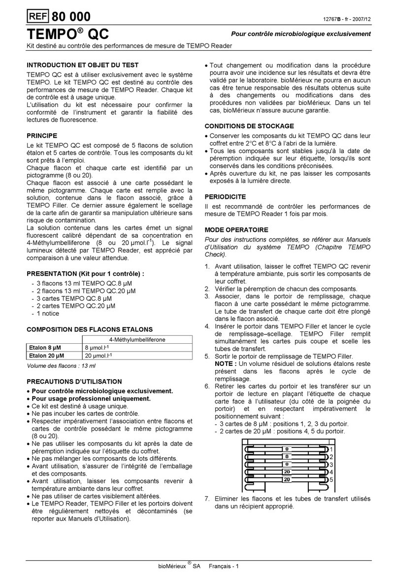 bioMerieux TEMPO QC quick start guide