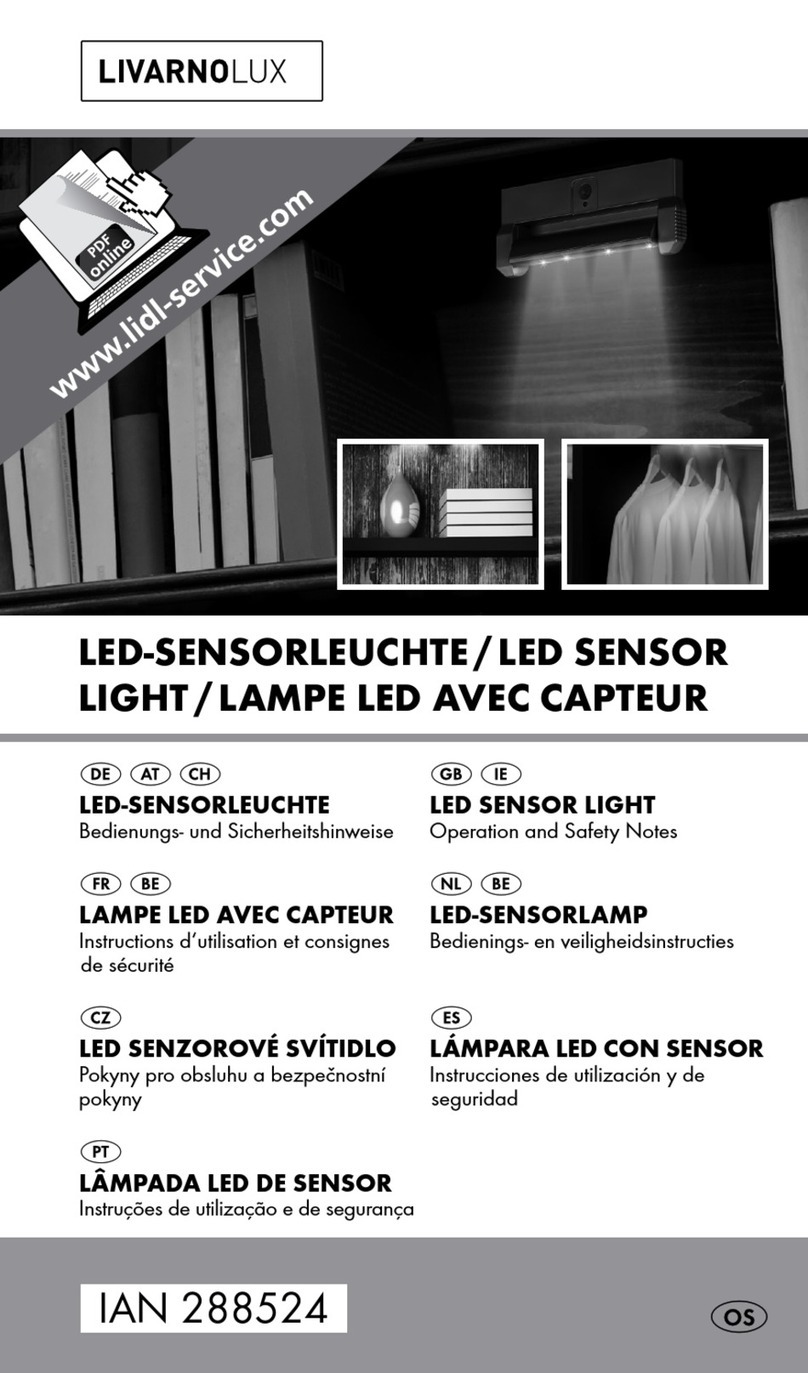 LIVARNO LUX 288524 Operation and safety notes