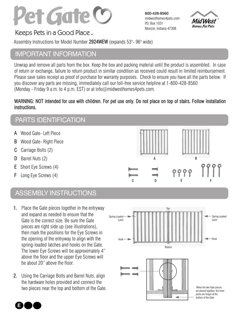 Midwest Pet Gate 2924WEW User manual