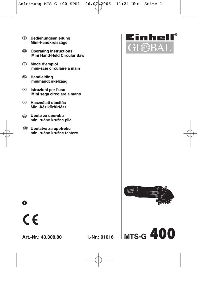 Einhell Global MTS-G 400 operating instructions