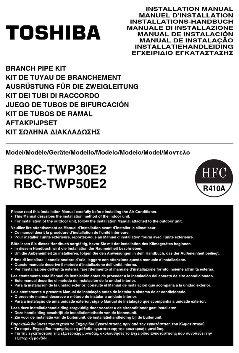 Toshiba RBC-TWP30E2 User manual Toshiba RBC-TWP30E2 User manual