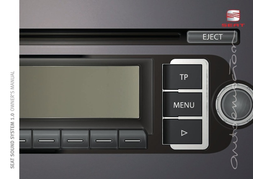 Seat SOUND SYSTEM 1.0 owner's manual