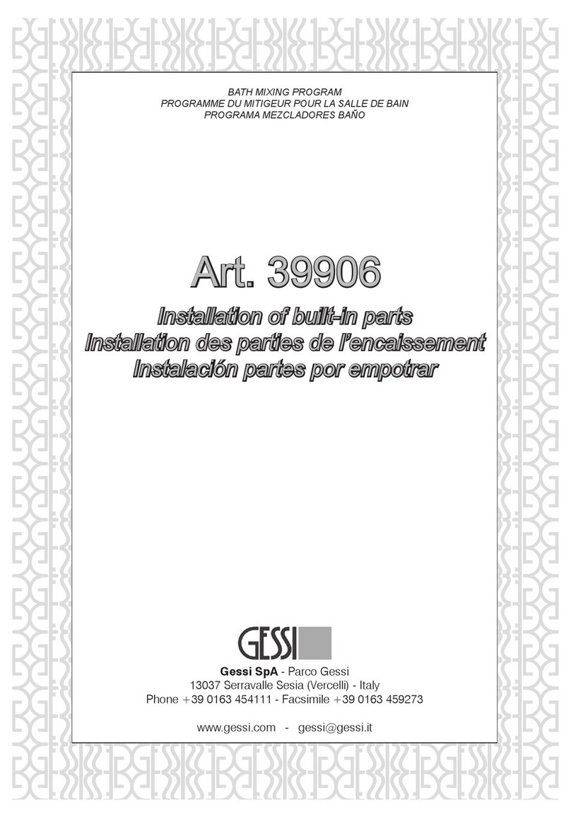 Gessi 39906 User manual