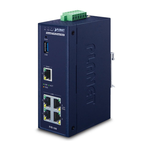 Planet Networking & Communication IVR-100 user manual Planet Networking & Communication IVR-100 user manual