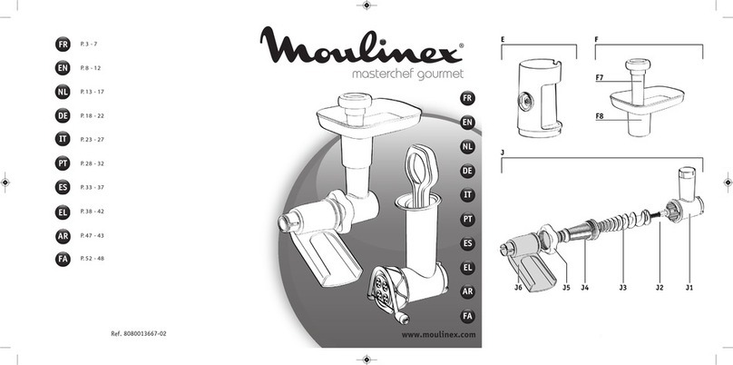 Moulinex MASTERCHEF GOURMET HF80C User manual