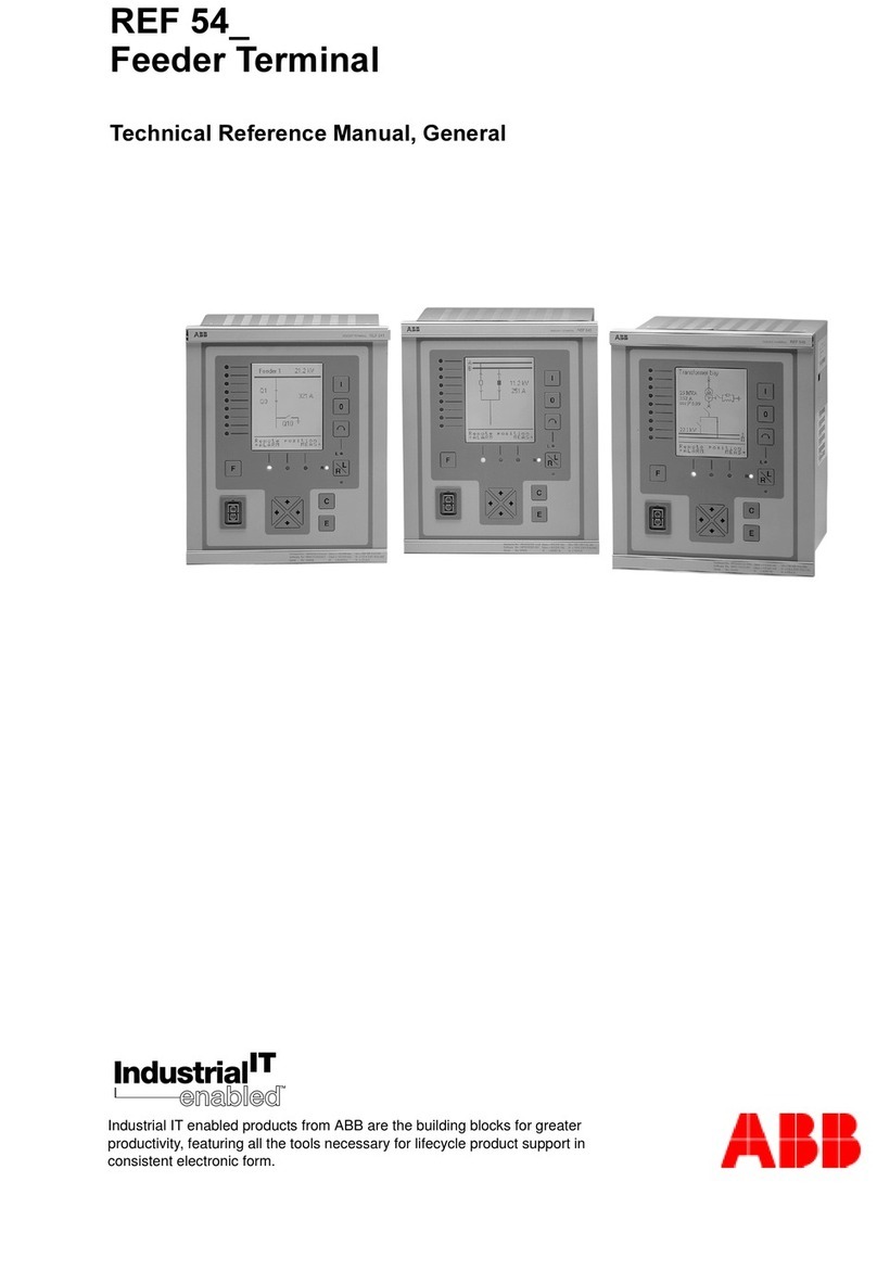 ABB REF 54 Series Product manual