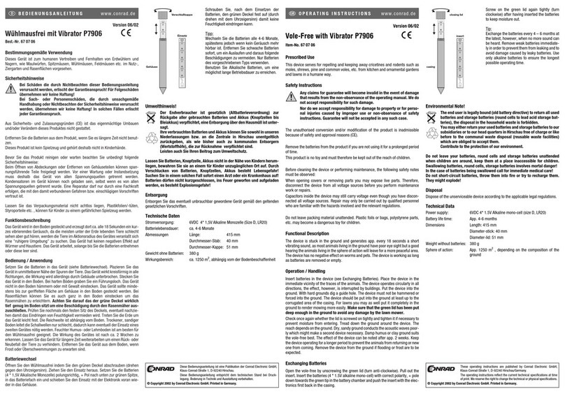 Conrad P7906 User manual