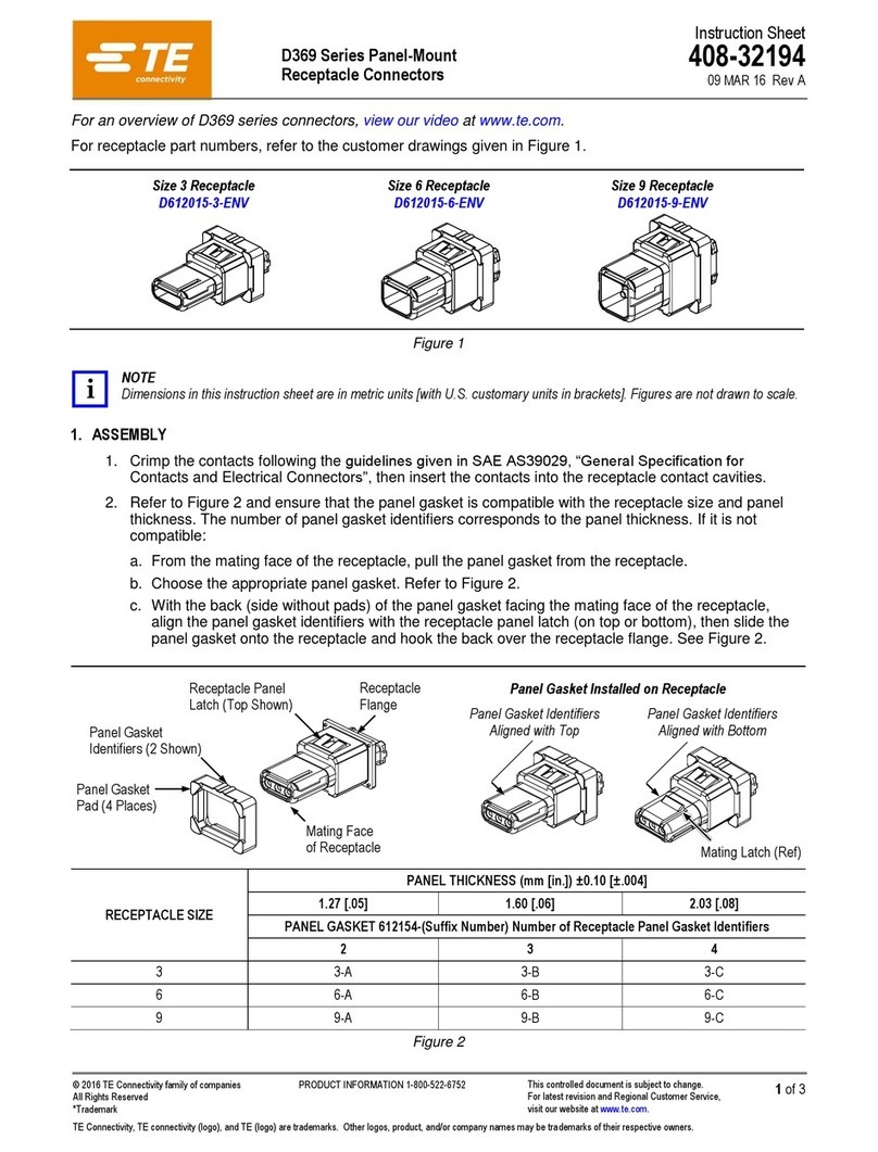 TE Connectivity D369 Series User manual TE Connectivity D369 Series User manual