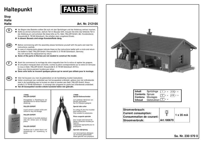 Faller 212105 User manual Faller 212105 User manual