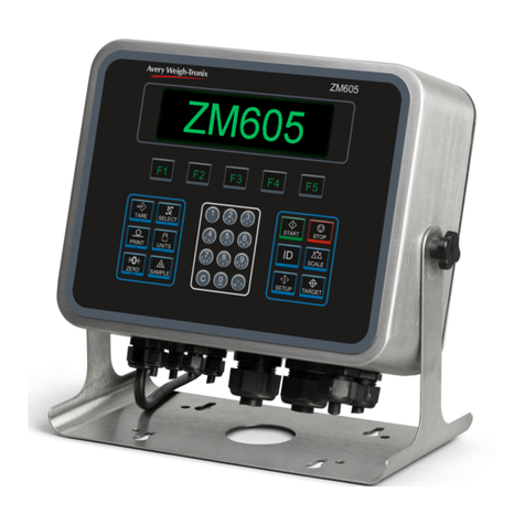 Avery Weigh-Tronix ZM605 User manual