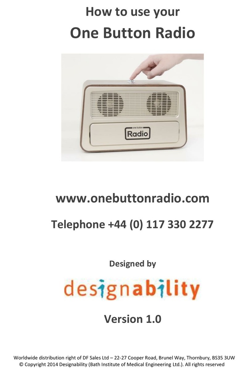 Designability One Button Radio User manual