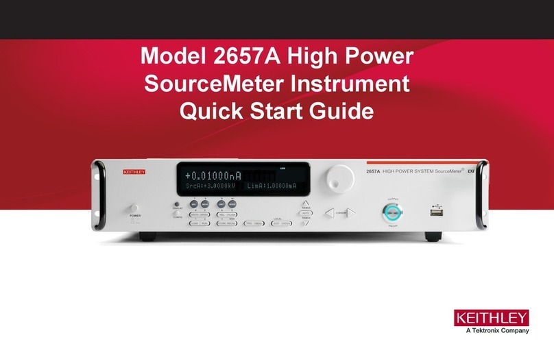 Tektronix Keithley 2657A quick start guide