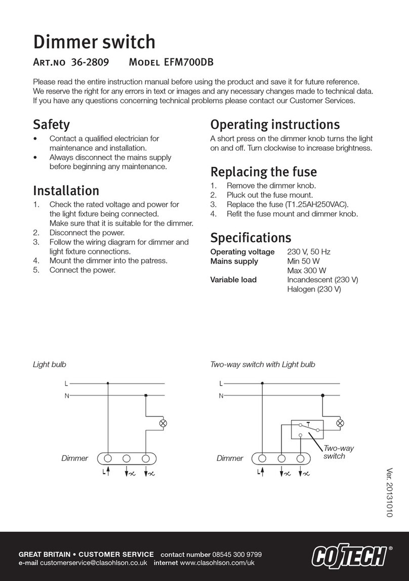 CO/Tech EFM700DB User manual CO/Tech EFM700DB User manual