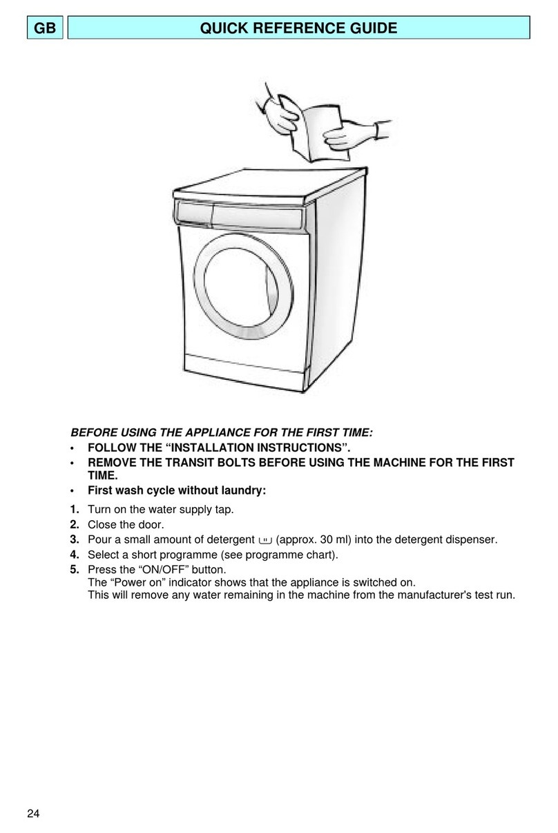 Bauknecht wt 1530 Quick reference guide