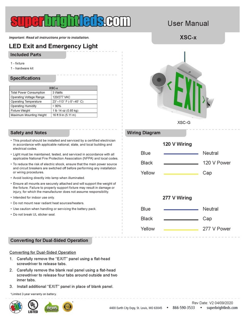 superbrightleds XSC Series user manual