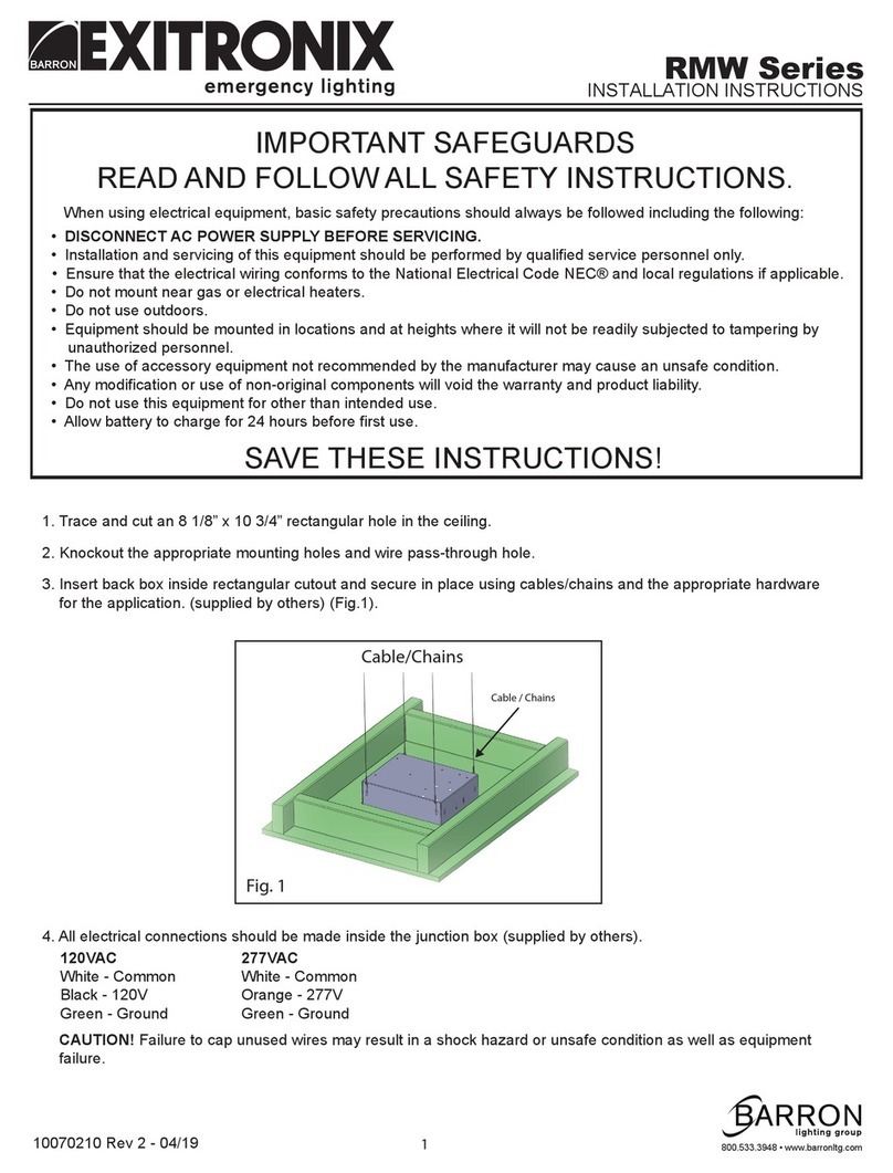 Exitronix RMW Series User manual