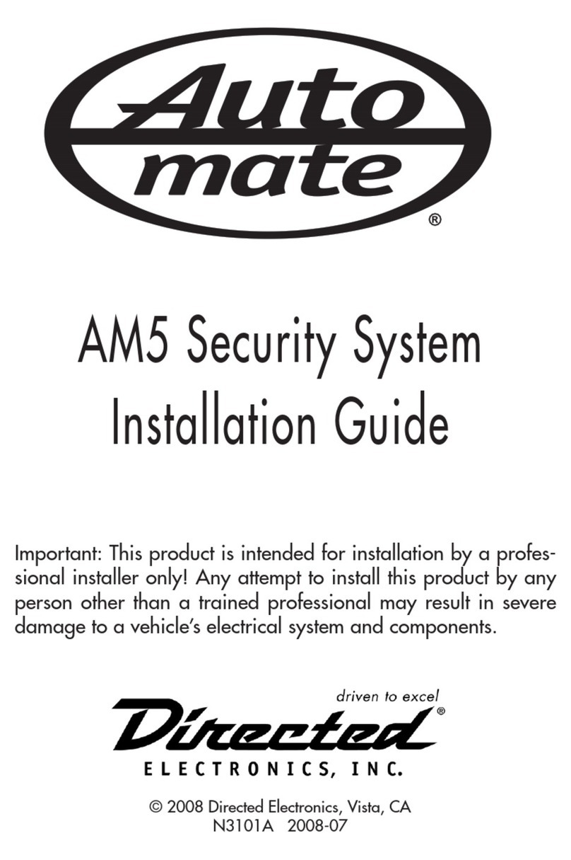 Directed Electronics Automate AM5 installation guide Directed Electronics Automate AM5 installation guide