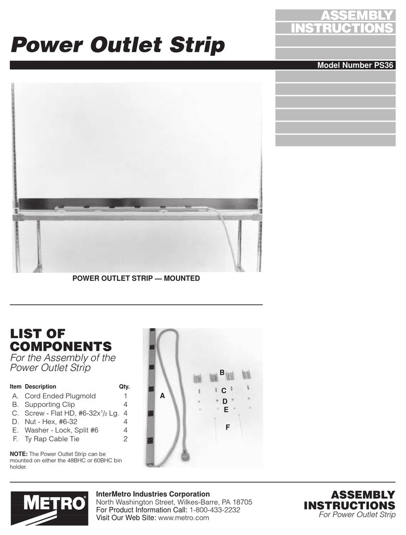 Metro DataVac PS36 Assembly instructions