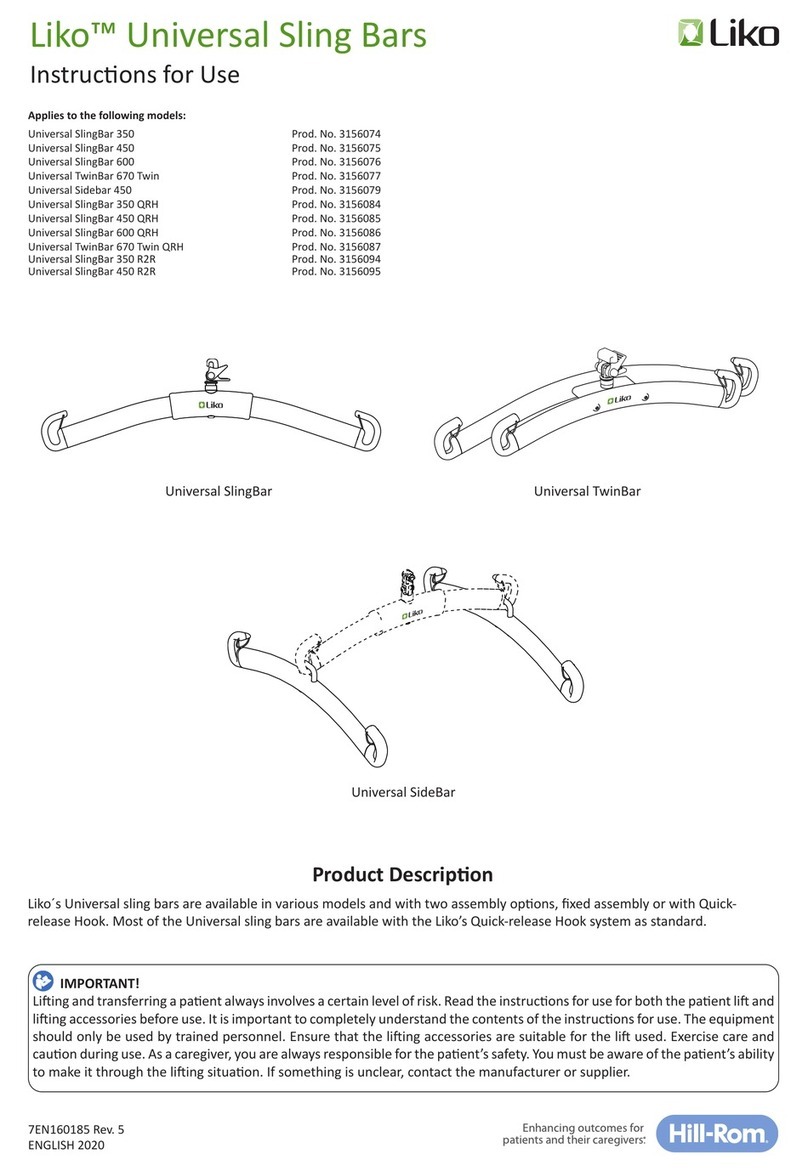 Liko Universal SlingBar 350 Instructions for use