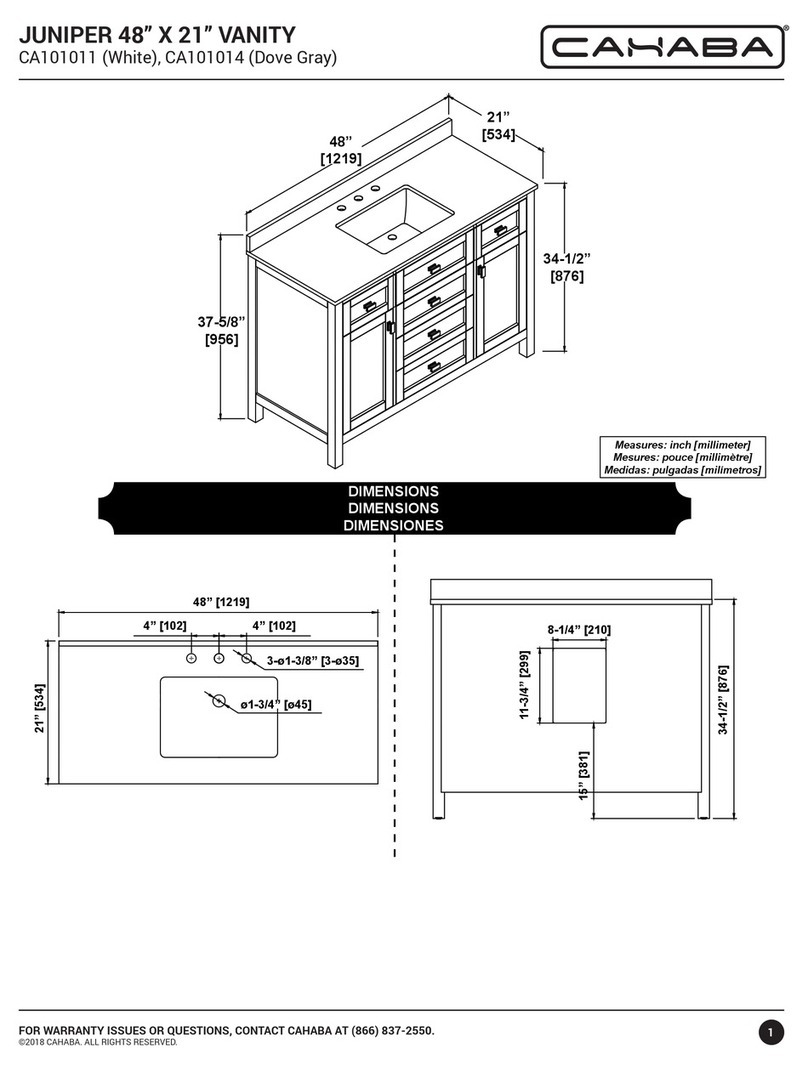 CAHABA JUNIPER CA101011 User manual CAHABA JUNIPER CA101011 User manual