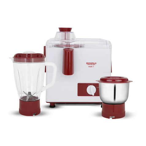 Maharaja Whiteline juicer mixer grinder instruction manual
