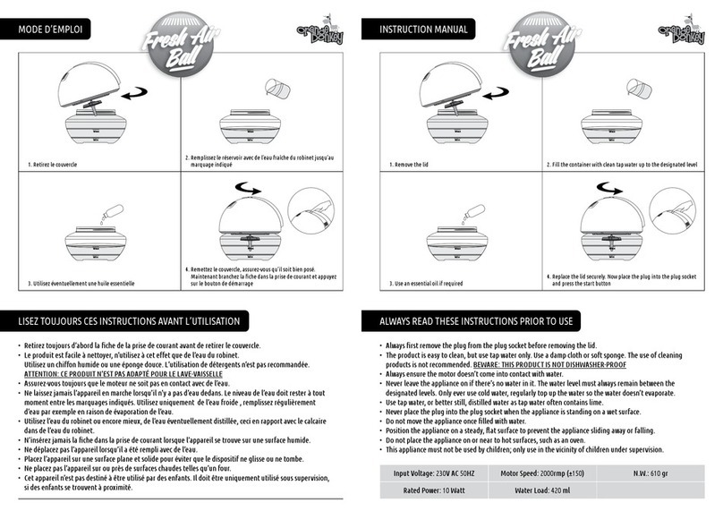 Orange Donkey Fresh Air Ball instruction manual