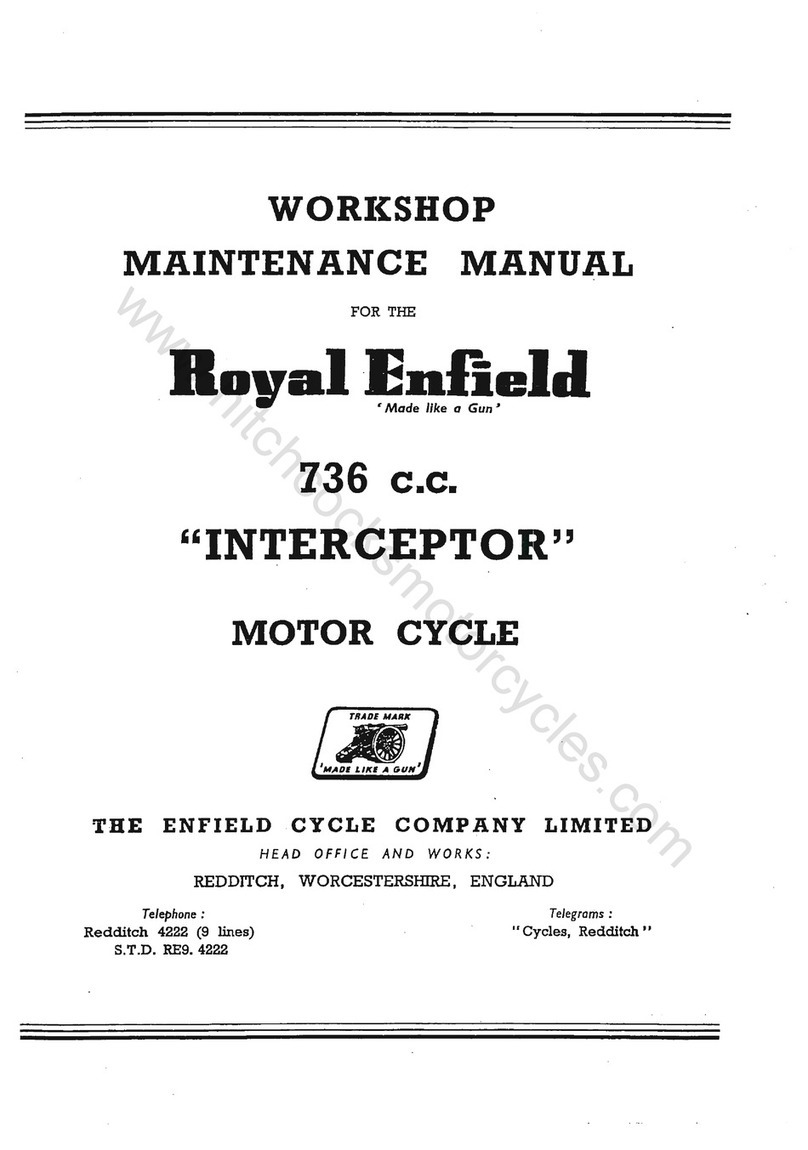 Royal Enfield INTERCEPTOR 1965 User manual Royal Enfield INTERCEPTOR 1965 User manual