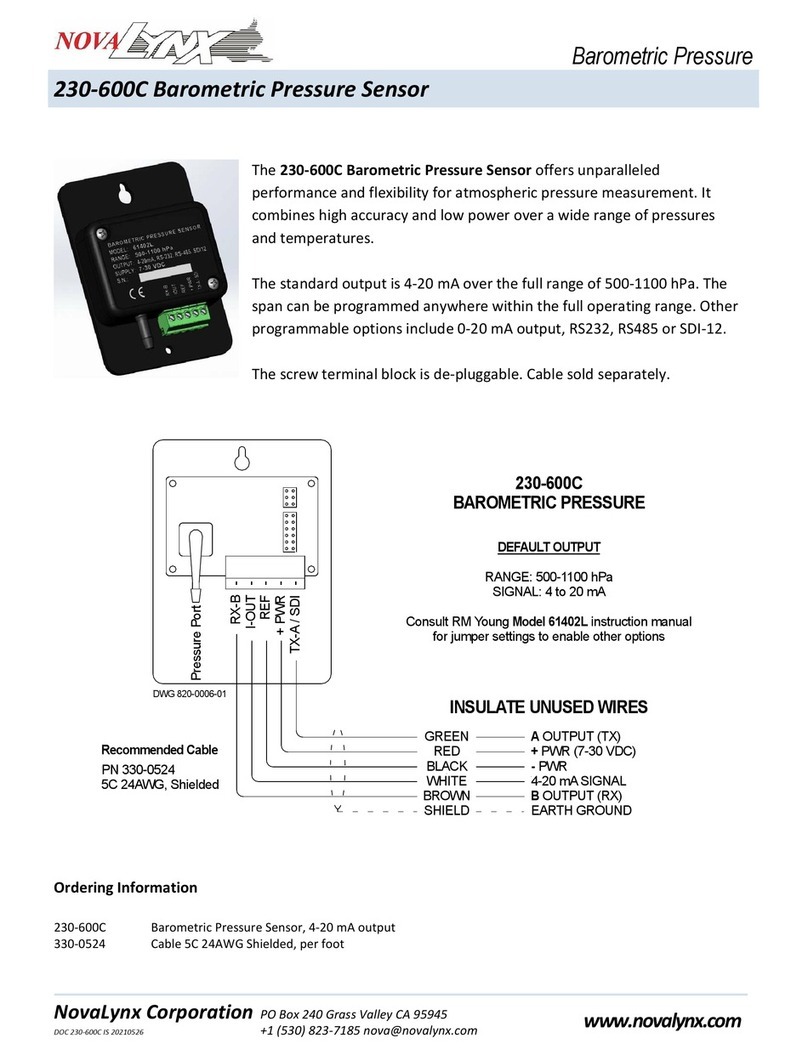 Novalynx 230-600C User manual Novalynx 230-600C User manual