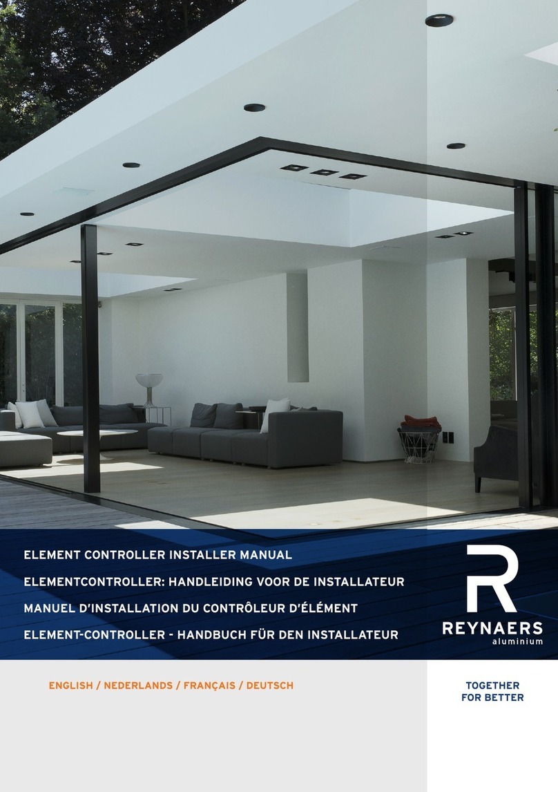 REYNAERS 062.8620 Installer manual