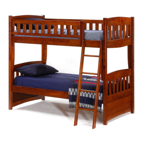 Night & Day Furniture Cinnamon Twin Bunk Bed User manual
