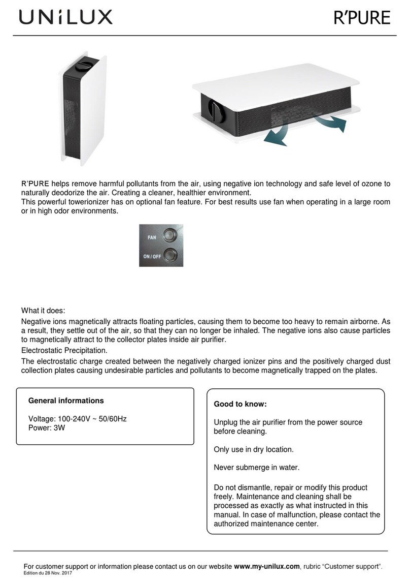 Unilux R'PURE instructions