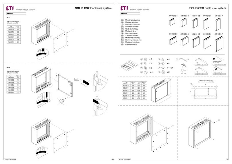 ETI SOLID GSX 4XN160 2-3 Mounting instructions
