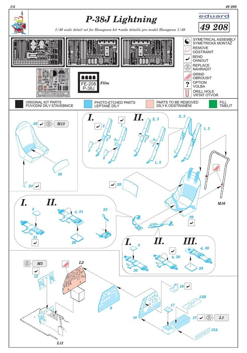 Eduard P-38J Lightning Assembly instructions