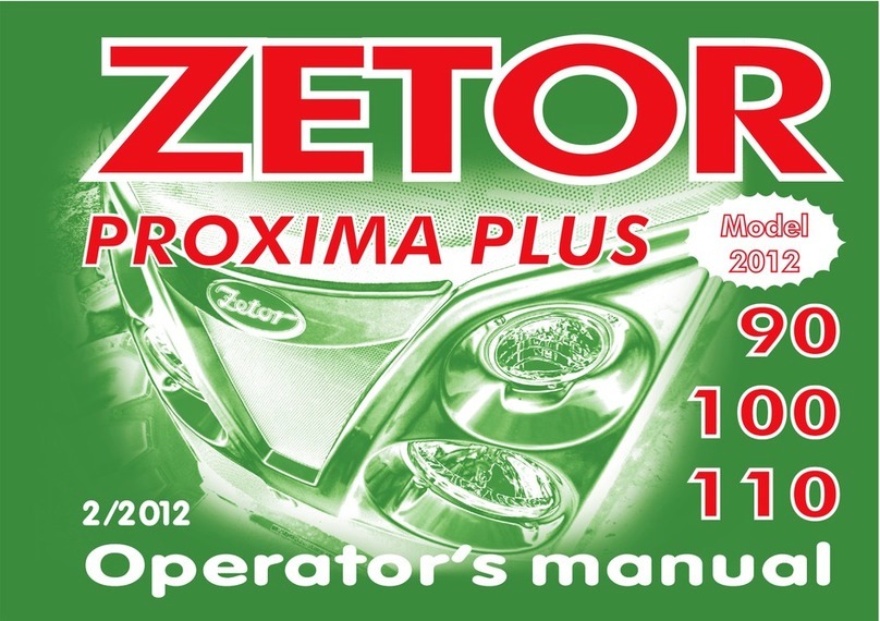 Zetor PROXIMA PLUS 90 2012 Operator's manual