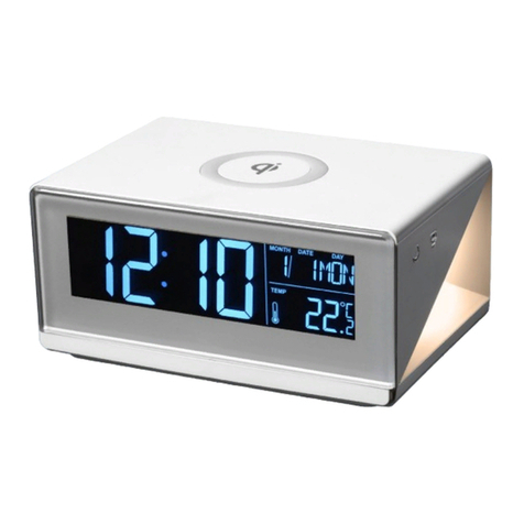 Reka WIRELESS CHARGING ALARM CLOCK user guide